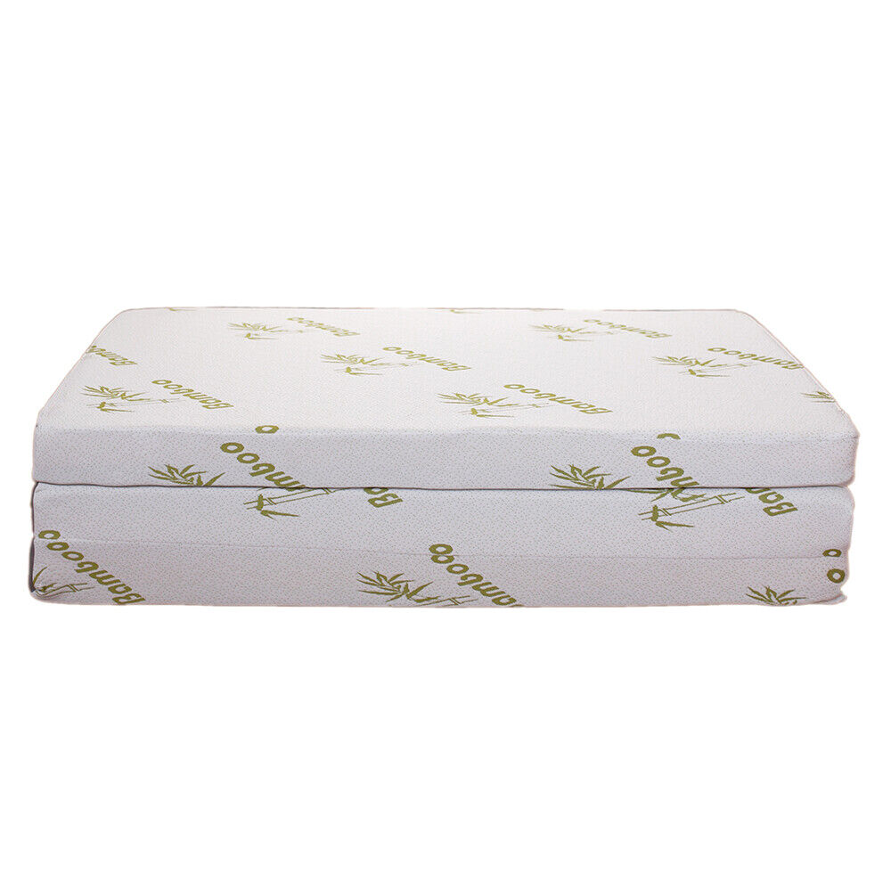 NEW Tri Fold Gel Memory Foam Mattress Single,15cm Guest Folding Mattress