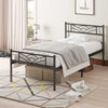 Simple Budget metal bed Single bed Frame w/Mattresses Option Bedroom Furniture
