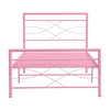 Simple Budget metal bed Single bed Frame w/Mattresses Option Bedroom Furniture