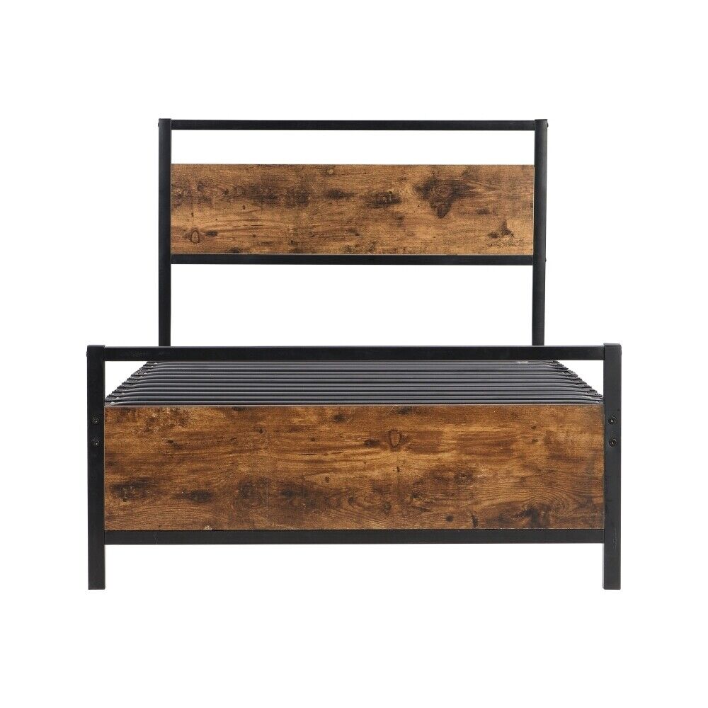 Simple Budget metal bed Single bed Frame w/Mattresses Option Bedroom Furniture