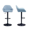 Set of 2 Barstool Kitchen Breakfast Swivel Pub Counter Gas Lift PU Leather Chair