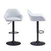 Set of 2 Barstool Kitchen Breakfast Swivel Pub Counter Gas Lift PU Leather Chair