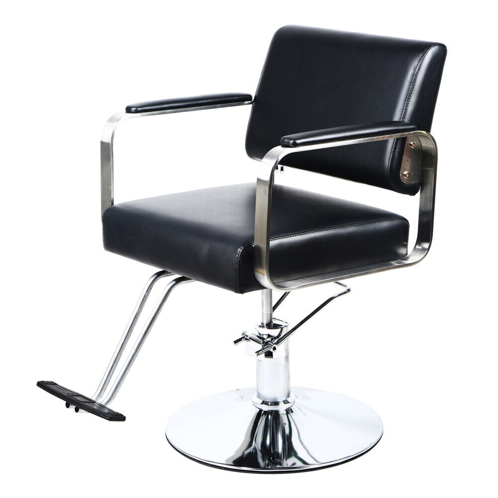 Salon Barber Chair 360° Swivel Seat with Footrest Tattoo Hairdressing Chair NEW