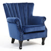 Fireside Fabric Occasional Armchair Padded Seat Sofa Lounge Shell WingBack Chair