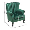 Fireside Fabric Occasional Armchair Padded Seat Sofa Lounge Shell WingBack Chair