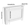 92/100cm Tall Radiator Cover Wood Cabinet MDF Grill Shelf Panel Protector