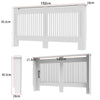 XL 92cm/100cm Tall Radiator Cover Cabinet MDF Wood Grill Shelf Wall Fence Guard