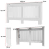 92/100cm Tall Radiator Cover Wood Cabinet MDF Grill Shelf Panel Protector