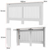 High Gloss Radiator Cover Wood Frame Cabinet Stand Vents Shelf Bedroom Hallway