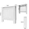 XL 92cm/100cm Tall Radiator Cover Cabinet MDF Wood Grill Shelf Wall Fence Guard