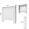 92/100cm Tall Radiator Cover Wood Cabinet MDF Grill Shelf Panel Protector