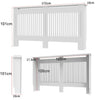 92/100cm Tall Radiator Cover Wood Cabinet MDF Grill Shelf Panel Protector