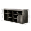 Hallway Shoe Cabinet Bench Storage Shoes Rack Unit Cupboard Cushion Padded Seat
