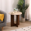 Mid Century 50cm Round Coffee Table Side Table for Living Room&Apartment Wooden