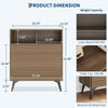 Storage Cabinet with Metal Leg Sideboard Buffet for Living Room Entryway Hallway
