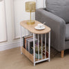 2-Tier Narrow Side Table for Living Room Sofa End Tables with Storage Slim