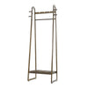 Heavy Duty Wooden Clothes Hanging Rail Stand Bedroom Coat Hat Rack Open Wardrobe