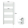 Electric Towel Rail Radiator Heated Bars Bathroom Towel Underwear Warmer Rack