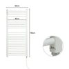 Electric Towel Rail Radiator Heated Bars Bathroom Towel Underwear Warmer Rack