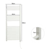 Electric Towel Rail Radiator Heated Bars Bathroom Towel Underwear Warmer Rack