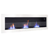 Bio Ethanol Fireplace Modern Wall Biofire 2/3 Burner Fire Place With Glass Panel