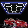 14 Hexagon Hex LED Lighting Car Detail Home Garage Workshop Custom With BORDER
