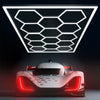14 x Hexagon LED Lighting Car Detail Home Garage Workshop Retail Barber Car Van