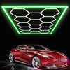 14 x Hexagon LED Lighting Car Detail Home Garage Workshop Retail Barber Car Van#