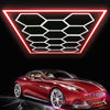 14 x Hexagon LED Lighting Car Detail Home Garage Workshop Retail Barber Car Van#
