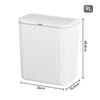 Kitchen Rubbish Bin Waste Recycling Baskets Handy Dustbin Lidded Bathroom Slim