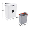 Kitchen Rubbish Bin Waste Recycling Baskets Handy Dustbin Lidded Bathroom Slim