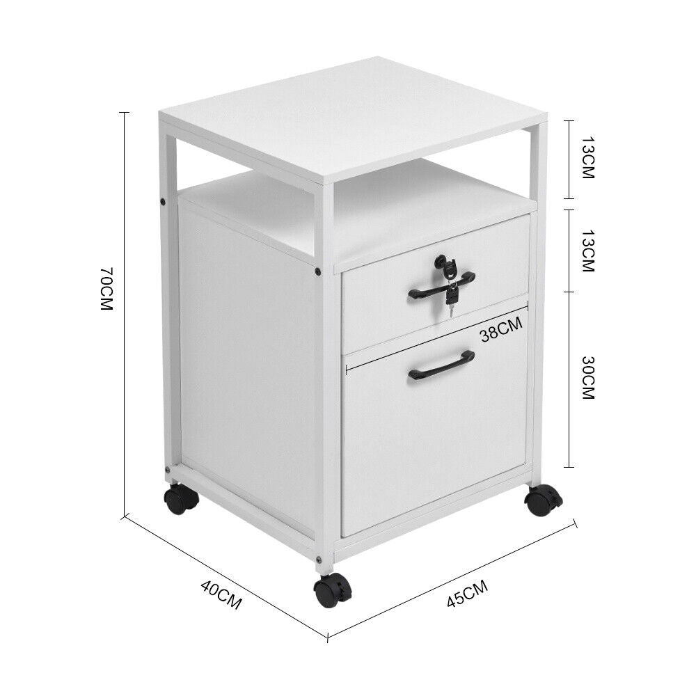 Lockable Draw For Table Lockable Drawer Office File Document Cabinet Printer Stand Filing Stor ...