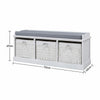 Shoe Storage Bench Seat Shoes Cabinet Rack Hallway Organiser Cupboard Entrance