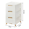 White Bedside Table 3/4/5 Drawers Cabinet Bedroom Toy Storage Nightstand Shelf