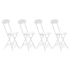 Folding Table Chair Patio In/Outdoor Furniture Wood Coffee Drink Desk Metal Legs