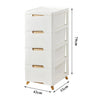White Bedside Table 3/4/5 Drawers Cabinet Bedroom Toy Storage Nightstand Shelf