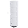 Modern Bedside Table Bedroom Sofa Side End Multi-functional Round Storage Unit