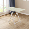 Small Foldable Dining Table Breakfast Kitchen Living Room Furniture Metal Legs