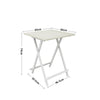 Wood Folding Breakfast Desk 2-6 Person Portable Space Saving Bistro Coffee Desk