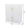 Plastic Shoe Storage Rack Cube DIY Cabinet Stackable Shoes Organizer Stand Shelf