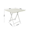 Wood Folding Breakfast Desk 2-6 Person Portable Space Saving Bistro Coffee Desk