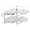 Pull out Blind Corner Basket Twin Shelves Holder Rack Soft Close Cabinet Kitchen