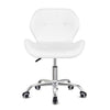 Computer Desk Chair Office Cushioned Chair Chrome Legs Swivel Fabric/PU/Velvet