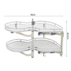 Pull out Blind Corner Basket Twin Shelves Holder Rack Soft Close Cabinet Kitchen