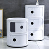 Round Storage Unit Cabinet Cupboard Side Table 2/3/4/5 Drawers Bathroom Bedroom