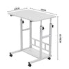 Folding OverBed Table Tray Adjustable Mobility Aid Chair PC Laptop Storage Shelf