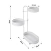 Rotating Veg Fruits Trolley Basket Rack Metal Kitchen Bathroom Storage Shelf UK