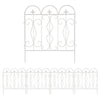 Large Rustproof Metal Garden Fence Lawn Grass Edging Picket Border Wall Trellis