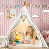 Large Canvas Kids Teepee Tent Play House Childrens Camping Wigwam with Floor Mat