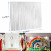 20FT 10FT 7FT Silk Backdrop Curtain Wedding Photo Drape Wall Window Venue Decor